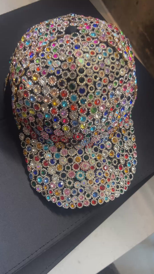 Rhinestone bling Hat